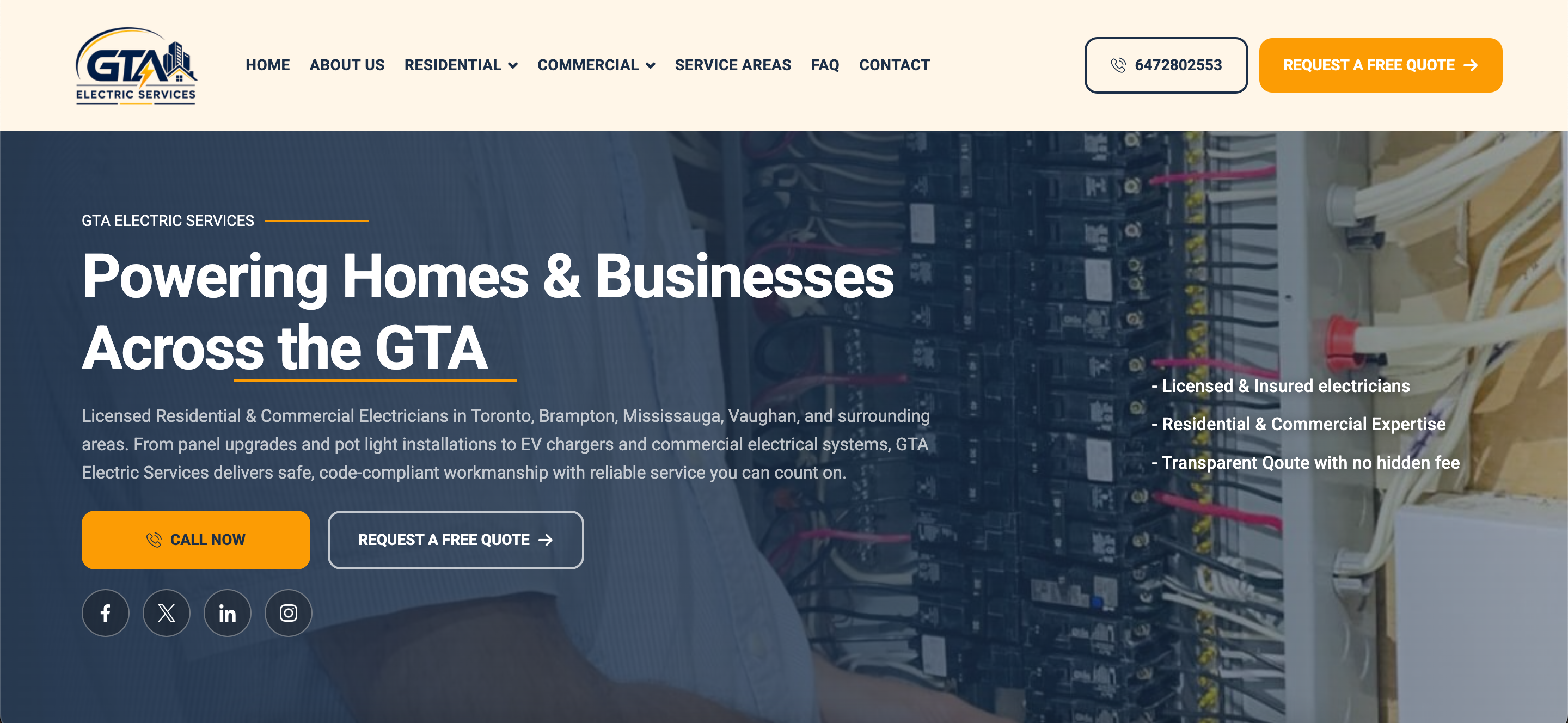 Greater Toronto Area Electric Services — Digital Platform & Operations Hub